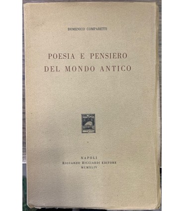 Poesia e pensiero del mondo antico.