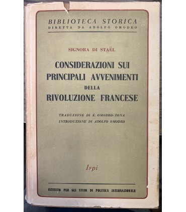 Considerazioni sui principali avvenimenti della rivoluzione francese.