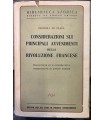 Considerazioni sui principali avvenimenti della rivoluzione francese.