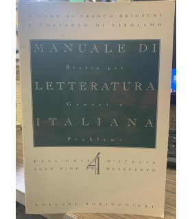 Manuale di storia della letteratura italiana vol. 4.