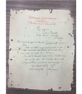 Lettera con intestazione e autografo. Collezione settecentesca