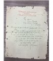 Lettera con intestazione e autografo. Collezione settecentesca