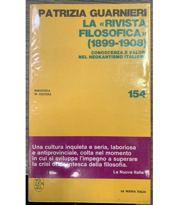 La "rivista filosofica" (1899-1908).