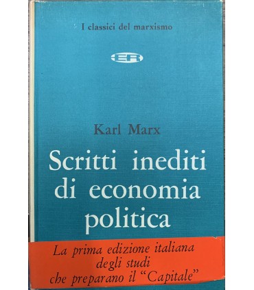 Scritti inediti di economia politica.