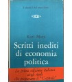 Scritti inediti di economia politica.