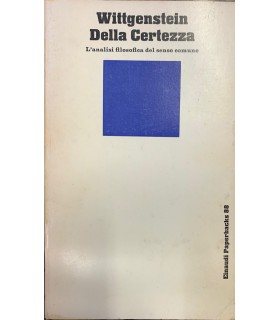 Della Certezza. L'analisi filosofica del senso comune.