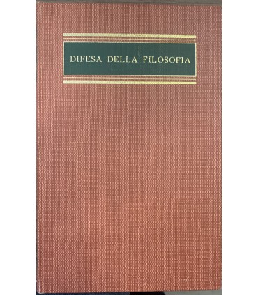 Difesa della filosofia.
