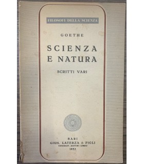 Scienza e natura. Scritti vari.