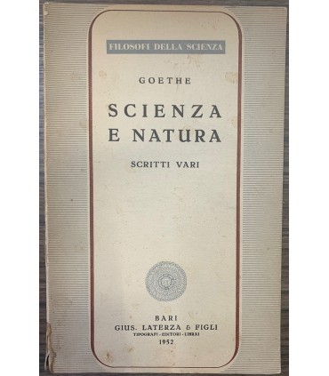 Scienza e natura. Scritti vari.