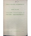 Valori cristiani e cultura immanentistica.
