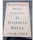 Bibliografia degli scritti di Filiberto Menna