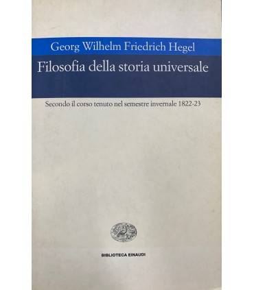 Filosofia della storia universale.