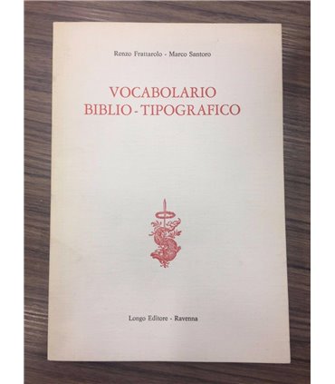 Vocabolario biblio-tipografico