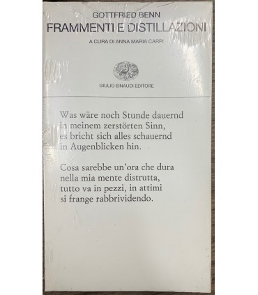 Frammenti e distillazioni.