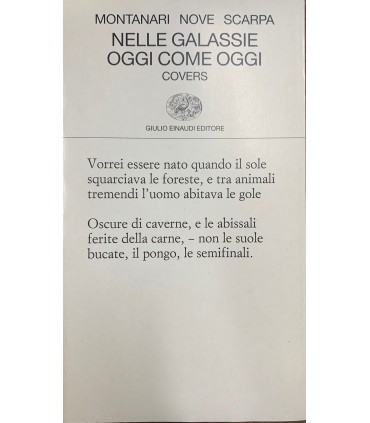 Nelle galassie oggi come oggi. Covers.