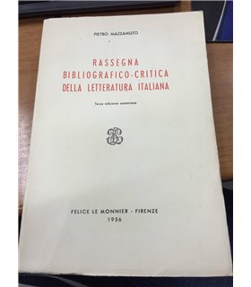 Rassegna bibliografico - critica della letteratura italiana