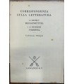 Corrispondenza sulla letteratura.