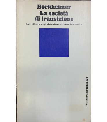 La società di transizione.
