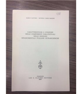 Caratteristiche e funzioni delle componenti paratestuali nelle edizioni rinasciemntali italiane petrarchesche