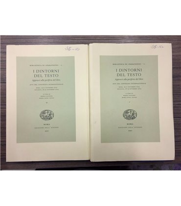 I dintorni del testo. Approcci alle periferiche del libro