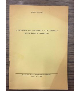 L'Inchiesta "le università e la cultura" sulla rivista "primato"