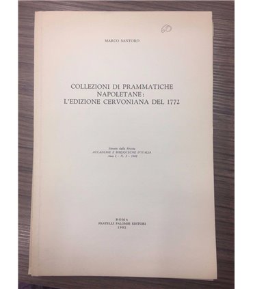 Collezioni di prammatiche napoletane: l'edizione cervoniana del 1772