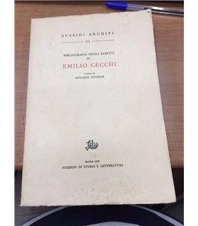 Bibliografia degli scritti di Emilio Cecchi