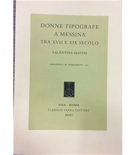 Donne tipografie a Messina tra XVI e XIX secolo