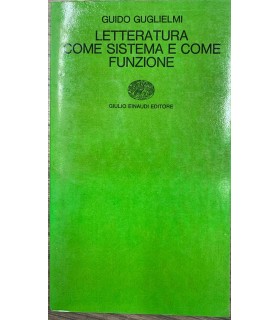Letteratura come sistema e come funzione.