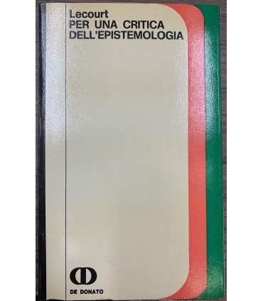 Per una critica dell'epistemologia.