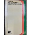 Per una critica dell'epistemologia.