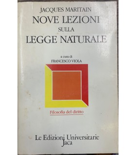 Nove lezioni sulla legge naturale.