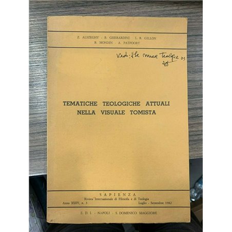 Tematiche teologiche attuali nella visuale tomista