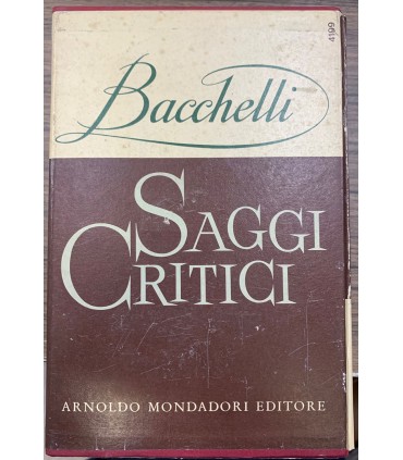 Saggi critici.