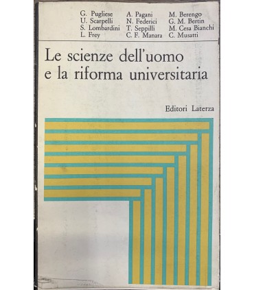 Le scienze dell'uomo e la riforma universitaria.