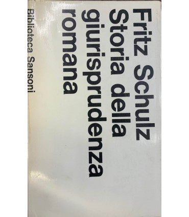 Storia della giurisprudenza romana.