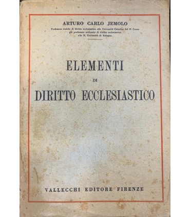 Elementi di diritto ecclesiastico.