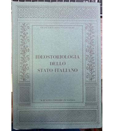 Ideostoriologia dello Stato Italiano.
