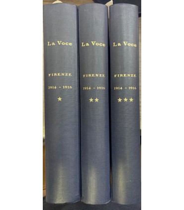 La voce. Rivista di cultura e politica. 3 voll.