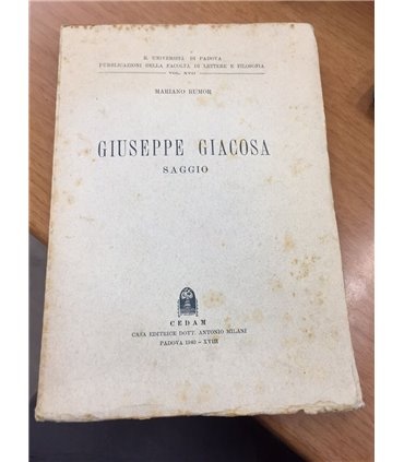 Giuseppe Giacosa. Saggio