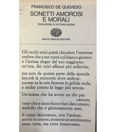 Sonetti amorosi e morali.