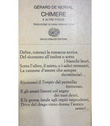 Chimere e altre poesie.