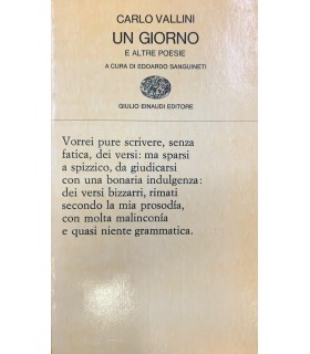 Un giorno e altre poesie.