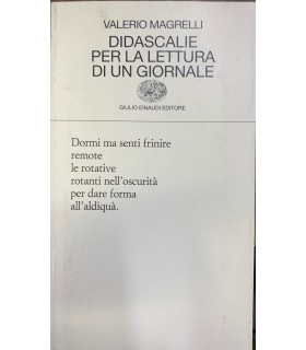 Didascalie per la lettura di un giornale.
