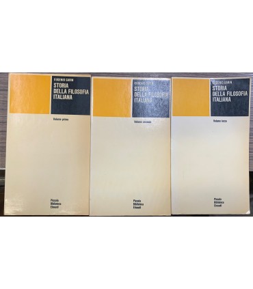 Storia della filosofia italiana.