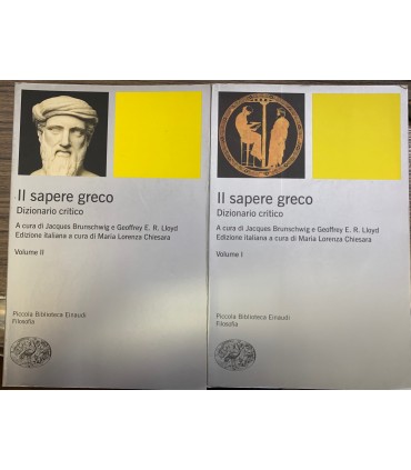 Il sapere greco. Dizionario critico. 2 voll.
