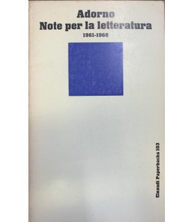 Note per la letteratura. 1961-1968.