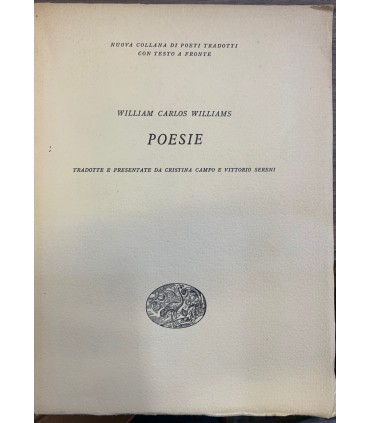 Poesie. Tradotte e presentate da Cristina Campo e Vittorio Sereni.