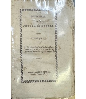 Osservazioni famliari sul colera a Napoli.