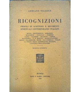 Ricognizioni. Profili di scrittori e movimenti spirituali contemporanei italiani.